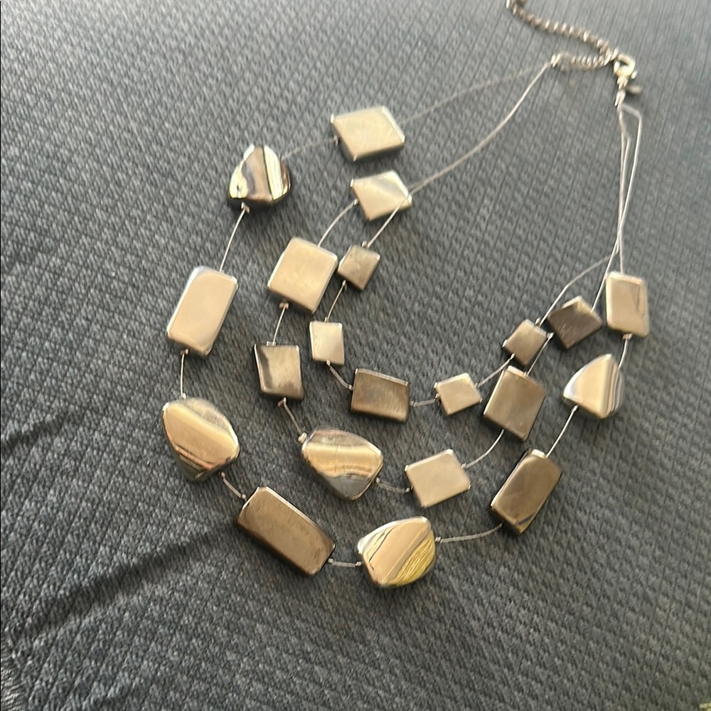 Chicos 3 strand necklace